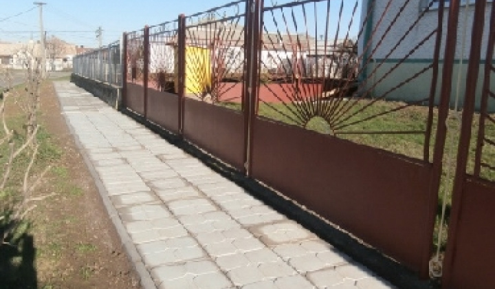Oprava chodníka na Cintorínskej ulici - Járda javítása a Temető 