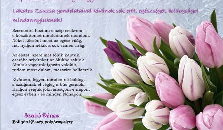 Aktuality / MDŽ - Nőnapi köszöntő